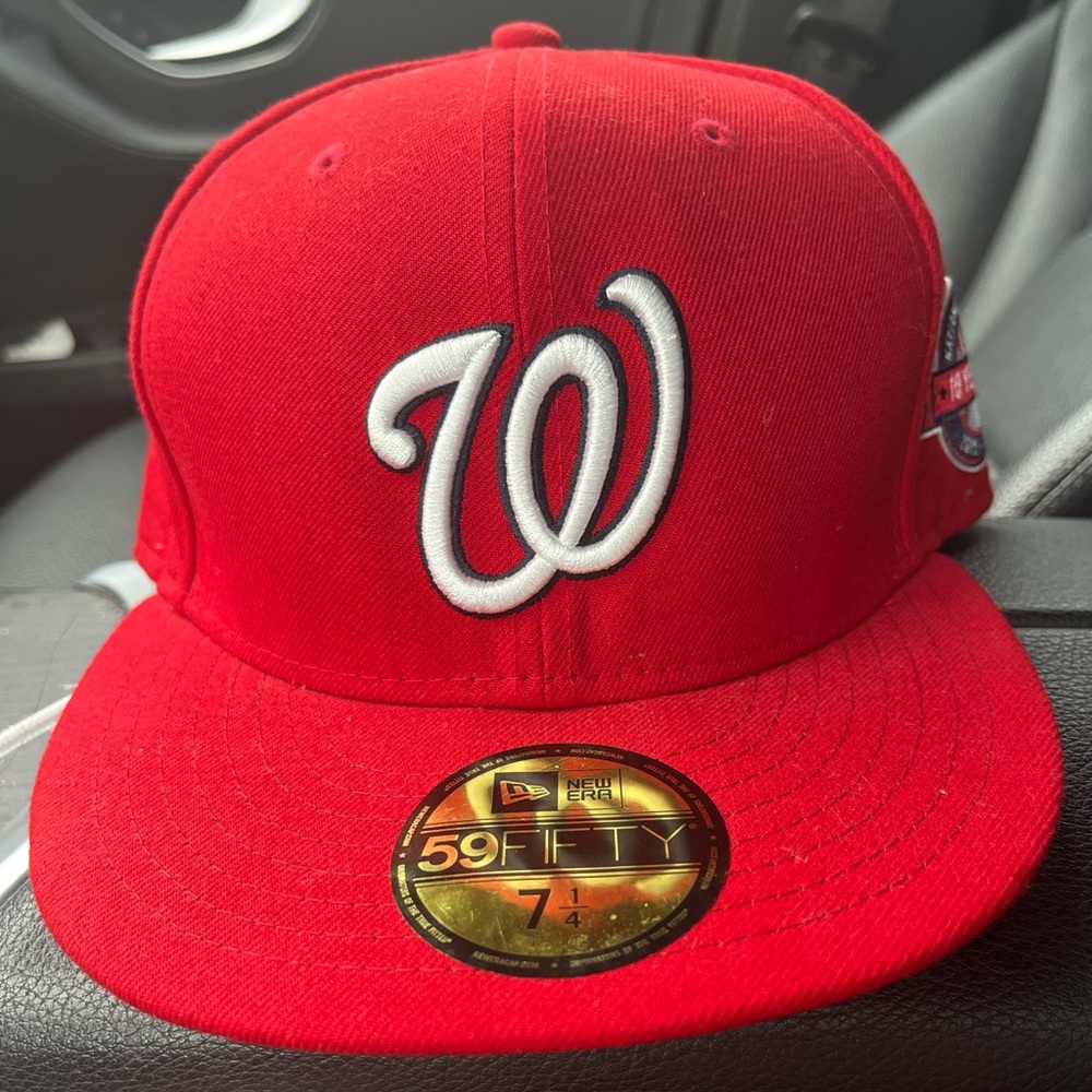 New Era MLB Washington Nationals 59Fifty 5950 Fitted Cap Men 7 1/4 Baseball Hat